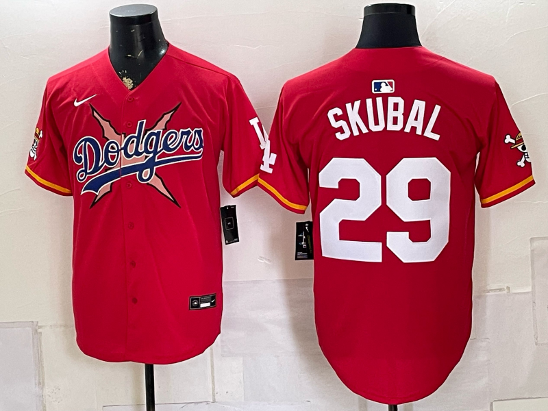men Los Angeles Dodgers #29 Skubal red Game 2026 Nike MLB Jersey 0807002->los angeles dodgers->MLB Jersey
